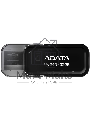 Флешка USB ADATA UV240 (AUV240-32G-RBK), 32Gb, USB 2.0, R/W 15/5, черный