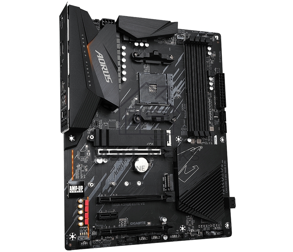 Материнская плата Gigabyte B550 AORUS ELITE V2 Soc-AM4 AMD B550 4xDDR4 ATX AC`97 8ch(7.1) 2.5Gg RAID+HDMI+DP