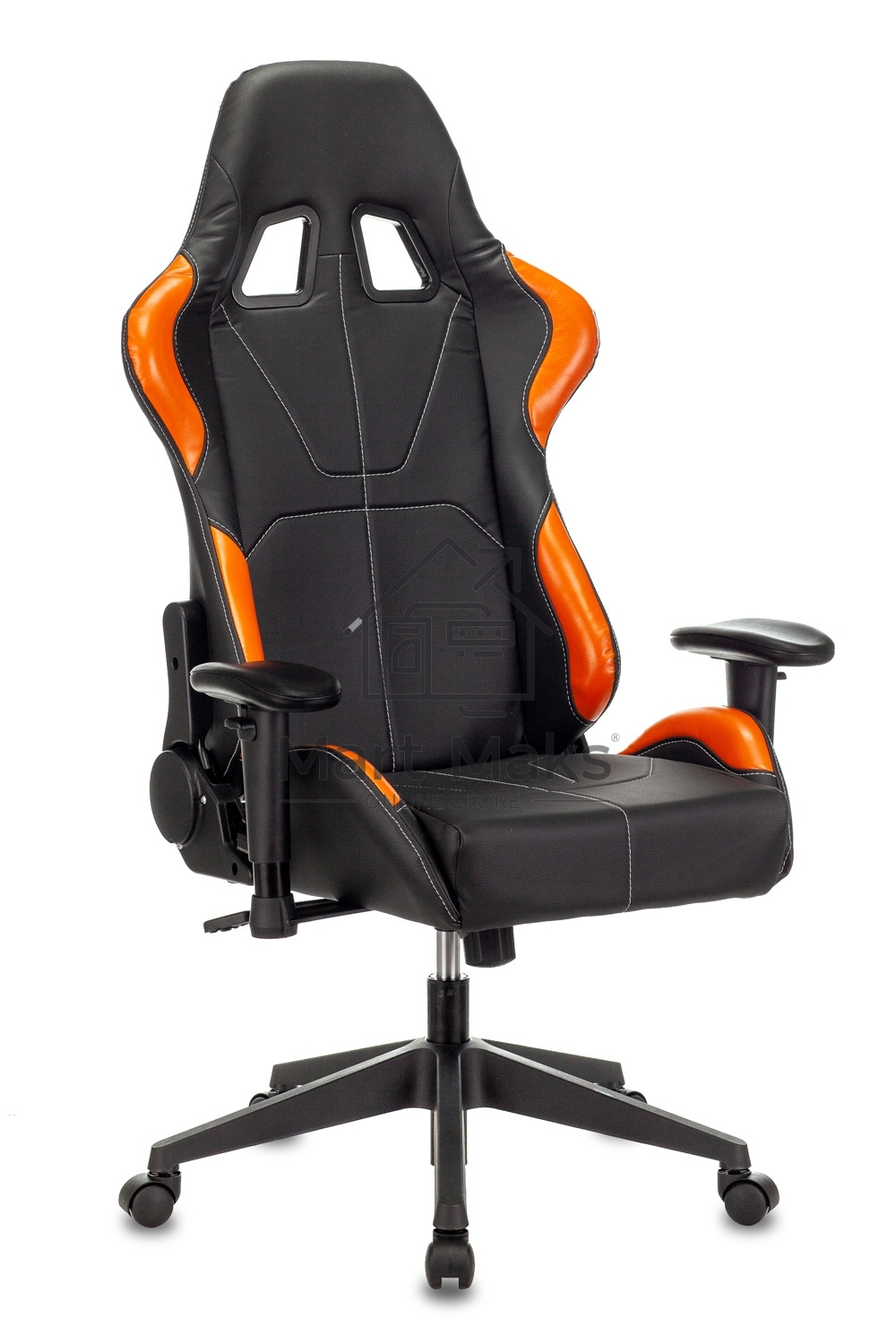 Кресло игровое Zombie VIKING 5 AERO черный/оранжевый искусственная кожа с подголов. крестовина пластик