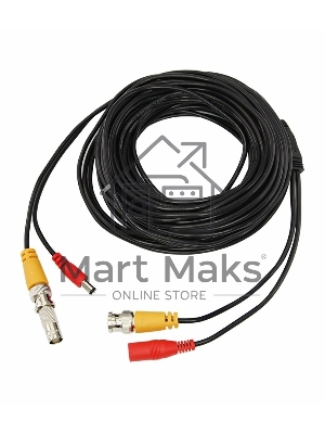 Кабель соединительный для систем видеонаблюдения Rexant BNC + DC питание, длина 18 метров