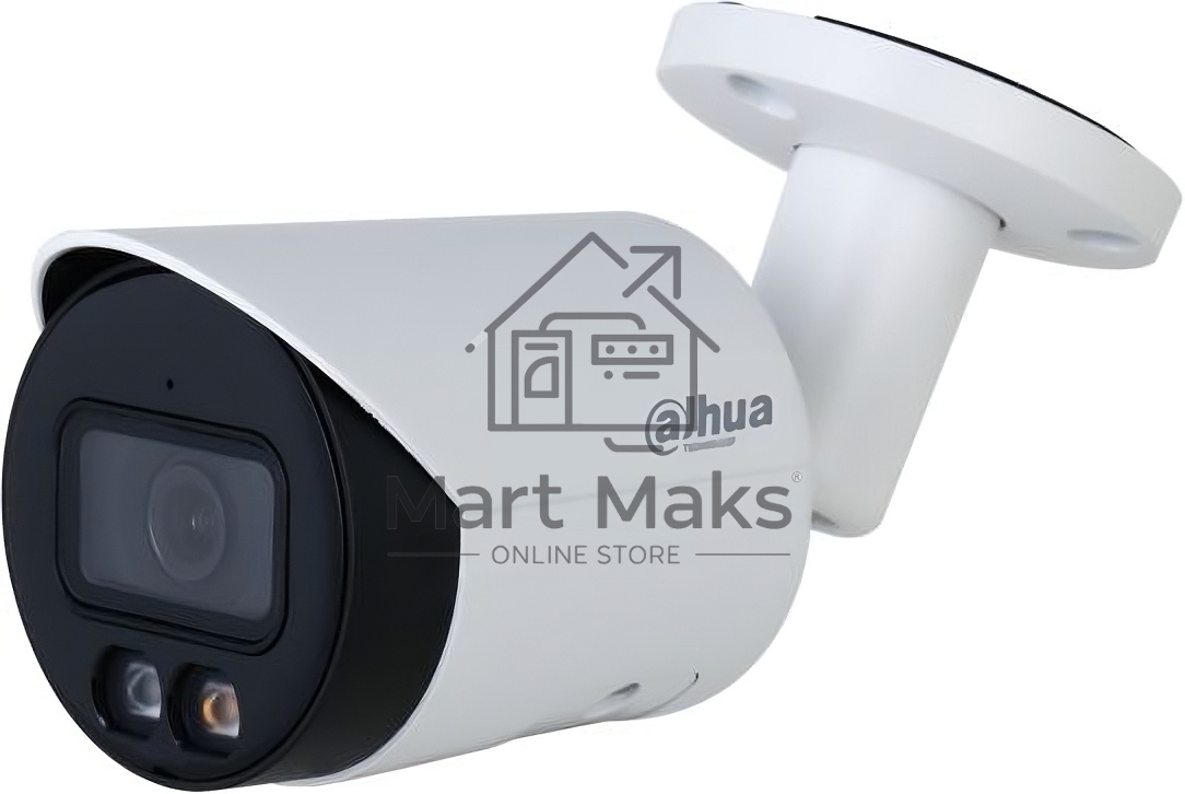 Видеокамера Dahua DH-IPC-HFW2449SP-S-IL-0360B уличная цилиндрическая IP-видеокамера 4Мп 1/2.7” CMOS объектив 3.6мм