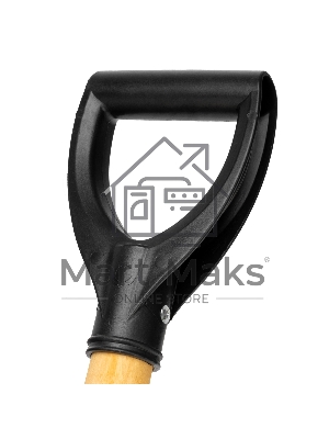 Лопата для сыпучих грузов, 215х285х1325 мм, деревянный черенок с пропиткой, Россия Сибртех