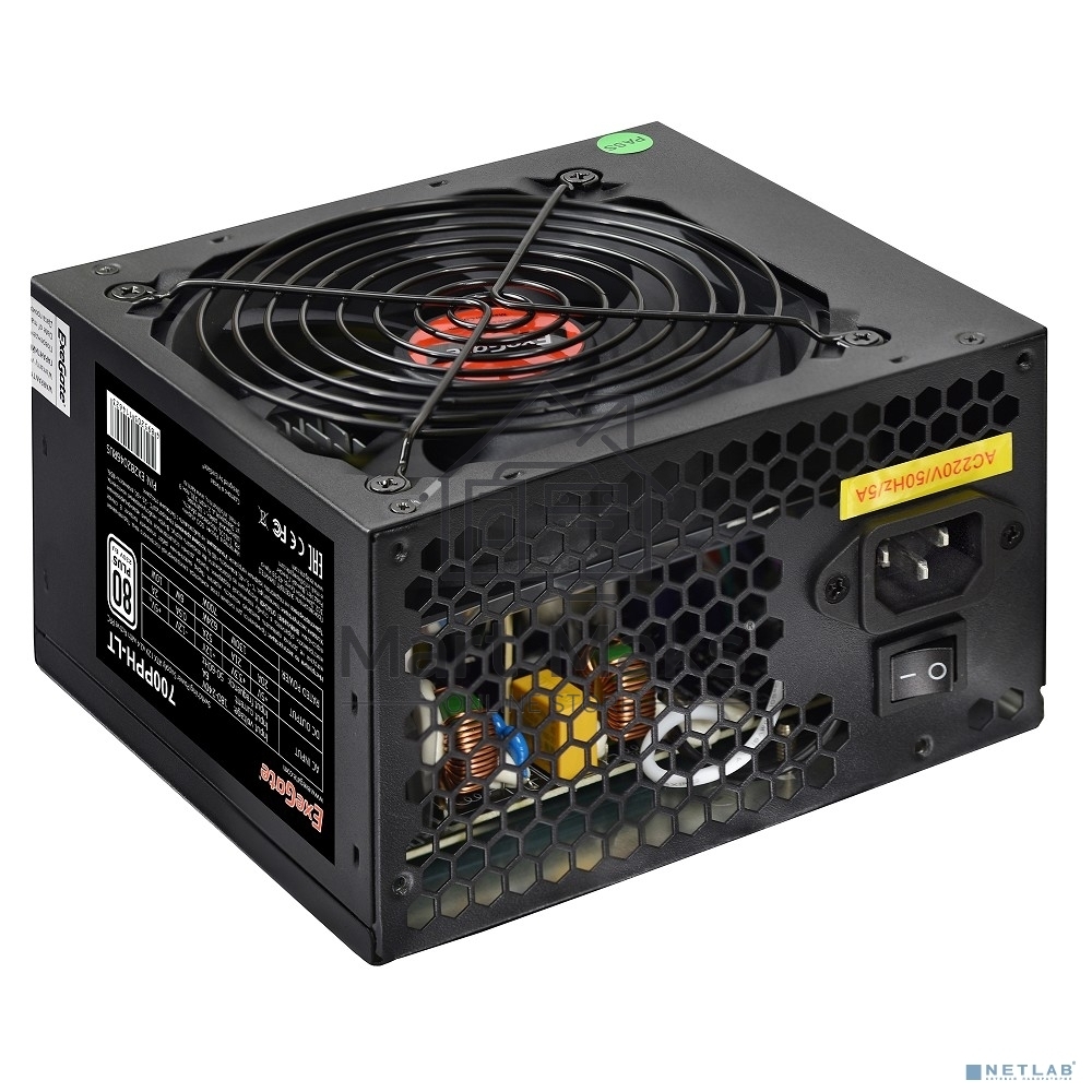 Блок питания ExeGate 700PPH-LT-OEM (EX282048RUS-OEM), 700Вт 80 PLUS, 120мм, черный