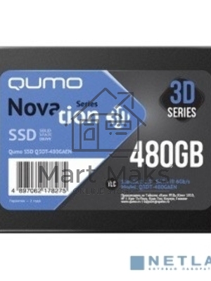 Накопитель SSD QUMO Novation 3D, 480Gb, SATA III, 2.5