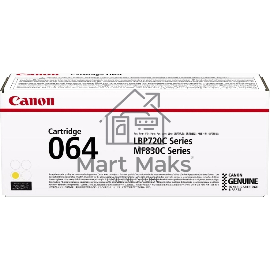 Картридж лазерный Canon CRG 064 Y (4931C001) желтый (5000 стр.) для Canon MF832Cdw