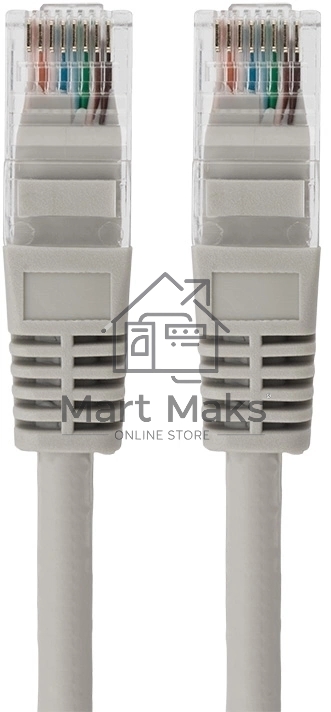 Пaтч-корд U/UTP Rexant, категория 5e, RJ45-RJ45, неэкранированный, LSZH серый, 5м