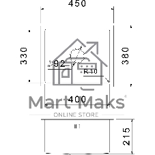 Кухонная мойка GRANFEST METAL 4538 PVD графит 1 чаша 400x330x205, монтаж: универсальный, материал: нержавеющая сталь, графит