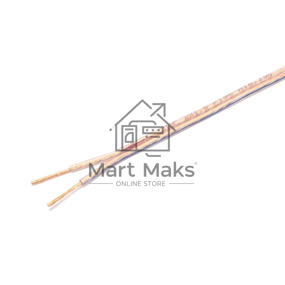 Акустический кабель Cablexpert CC-TC2x1,5-20M, прозрачный,  20 м, бухта