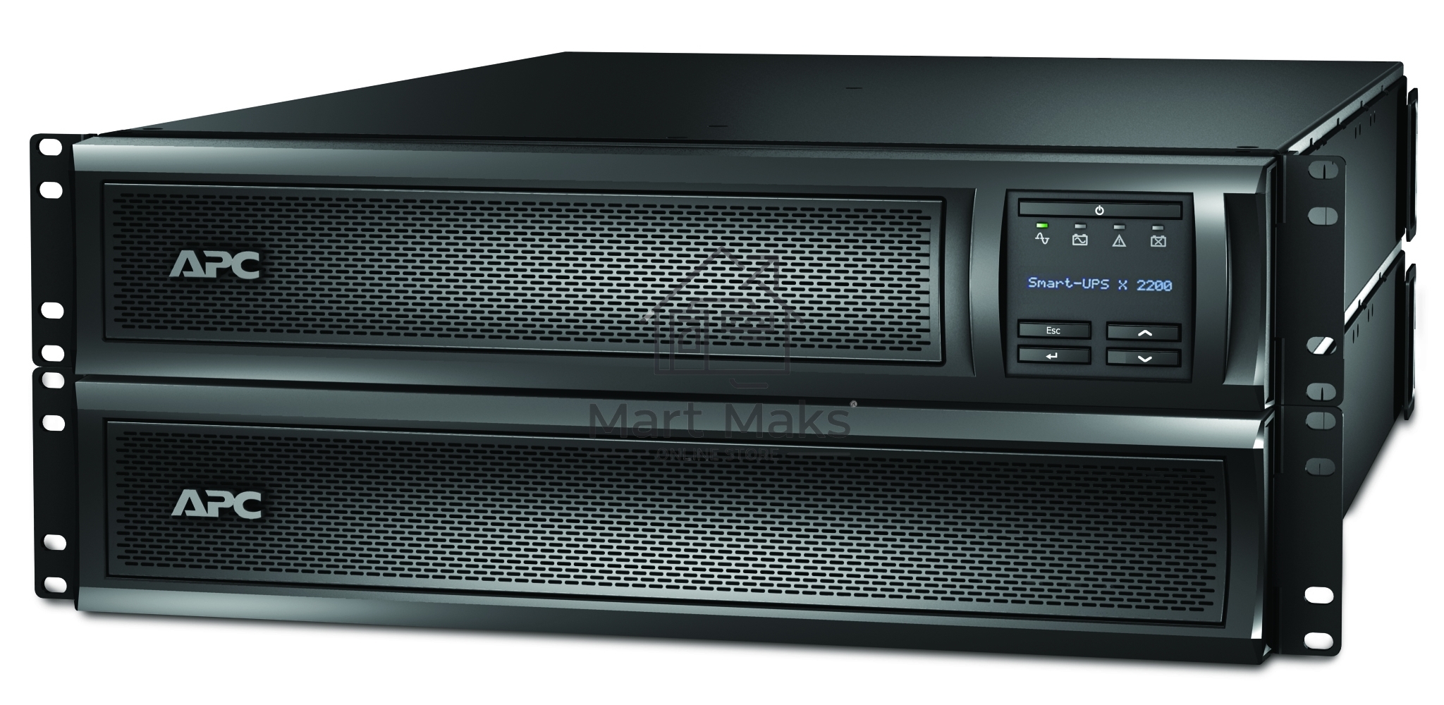 Источник бесперебойного питания APC Smart-UPS X SMX2200RMHV2U 1980Вт 2200ВА черный