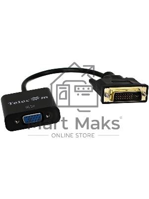 Кабель-переходник VCOM DVI-D 25M ---> VGA 15F Telecom <TA491> Кабель-переходник DVI-D 25M ---> VGA 15F Telecom <TA491>