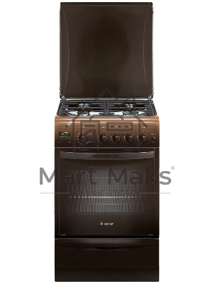 Плита газовая Gefest ПГ 5100-03 0001 коричневый, конфорок 4 шт, духовка 52 л, 50 см x 85 см x 58.5 см