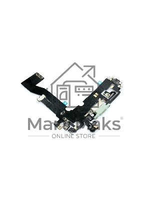 Шлейф с разъемом зарядки и микрофоном для Apple iPhone 12, iPhone 12 Pro, зеленый Шлейф с разъемом зарядки и микрофоном для Apple iPhone 12, iPhone 12 Pro, зеленый