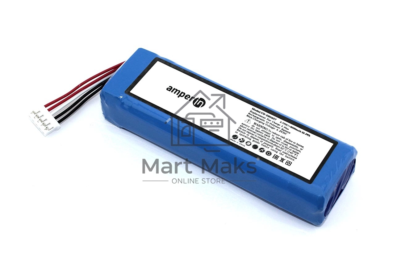 Аккумуляторная батарея Amperin для JBL Charge 2 Plus 3.7V 6000mAh 22.20Wh
