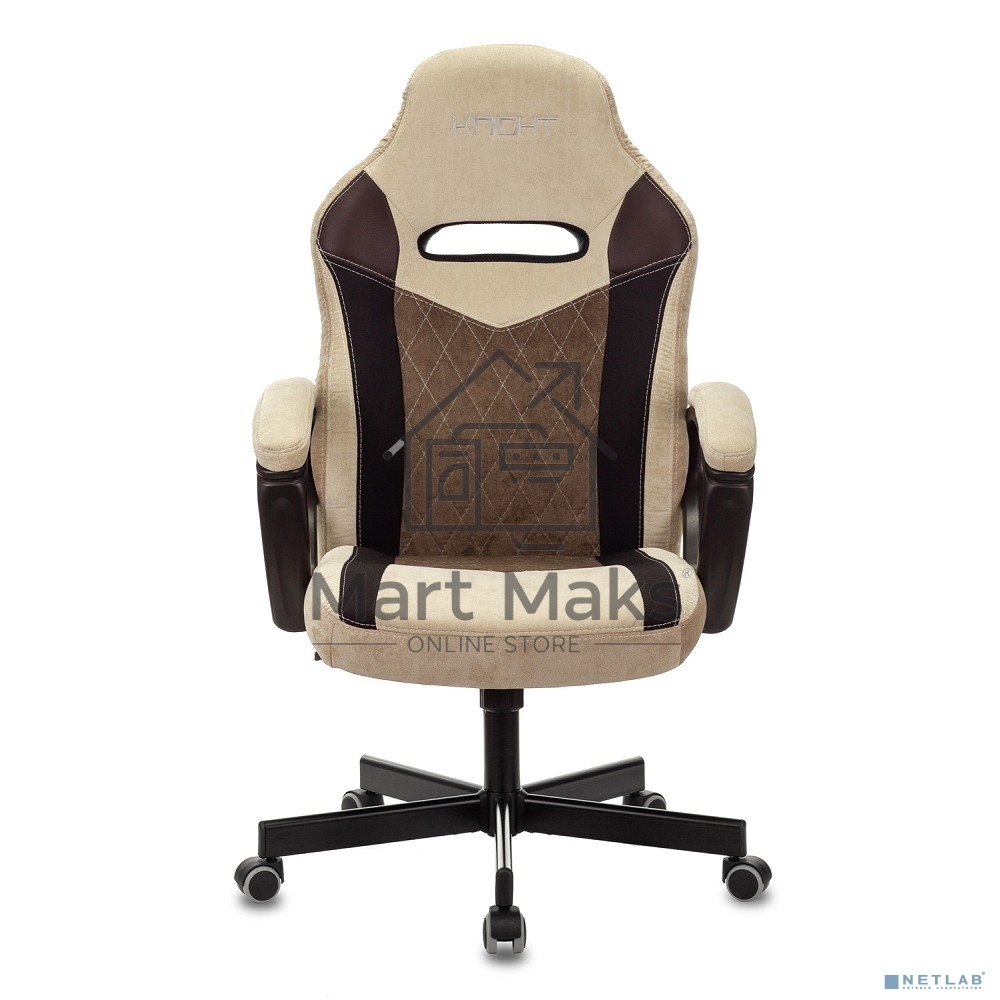 Кресло игровое Бюрократ VIKING 6 KNIGHT BR FABRIC коричневый, крестовина металл/пластик