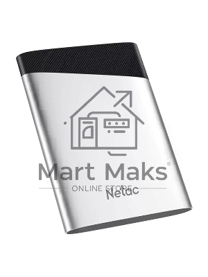 Внешний SSD Netac Z6S, 2TB, USB 3.2 Gen 2 Type-C, R/W 520/480, серебристый