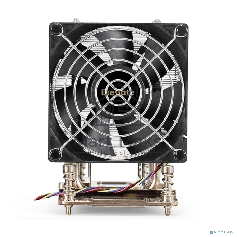 Кулер для процессора ExeGate ESNK-P0064AP4.PWM.4U.SP3.Cu серебристый, 92 мм, алюминий/медь, 3800 об/мин, 44 дБ, 4 pin, 280 Вт, 125.4 мм