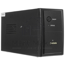 Источник бесперебойного питания ExeGate Power NB-400.LED.AVR.2SH (400VA/240W, LED, AVR, 2*Schuko, батарея 12V 4.5Ah, черный)