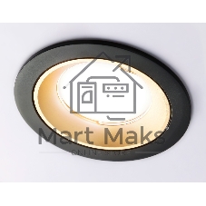 Светильник встраиваемый A8923 BK/GD черный/золото MR16 GU5.3 D92*24