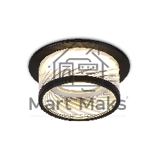 Светильник Ambrella light TN1252 SBK/CL черный песок/прозрачный GU5.3 D98*58