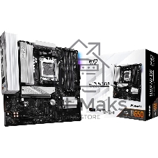 Материнская плата ASRock B650M Pro X3D, AM5, AMD B650, 4xDDR5, 4xSATA, 3xM.2, 1xPCIe 5.0 x16, 1xPCIe 4.0 x4, 1xHDMI, 1xDP, 1x2.5Gb LAN, 1xUSB-C 10Gbps, 1xUSB-A 10Gbps, 2xUSB-A 5Gbps, 4xUSB-A 2.0, 3x3.5 мм, 7.1, mATX