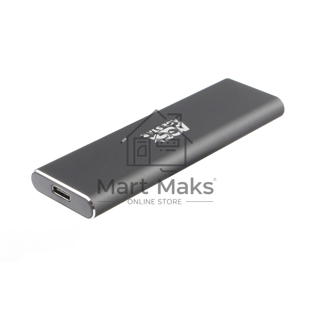 USB 3.1 Type-C  Внешний корпус M.2 NVME (M-key)  AgeStar 31UBNV1C (GRAY), алюминий, черный