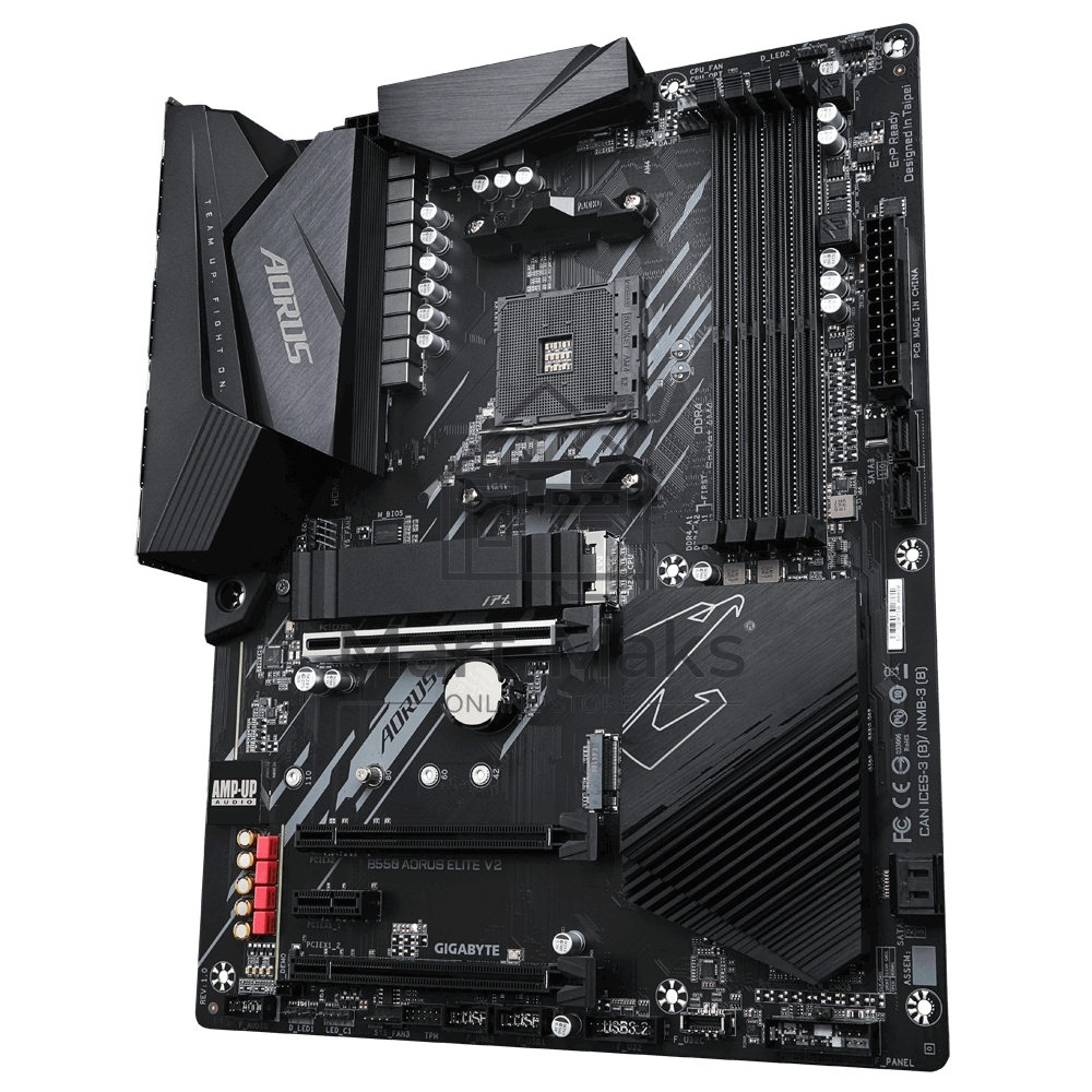 Материнская плата Gigabyte B550 AORUS ELITE V2 Soc-AM4 AMD B550 4xDDR4 ATX AC`97 8ch(7.1) 2.5Gg RAID+HDMI+DP