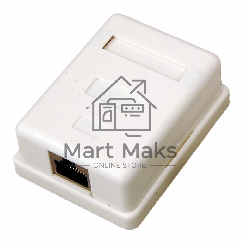 Рoзетка компьютерная внешняя Rexant 1-порт RJ-45 (8P8C), FTP экранированная, категория 5e
