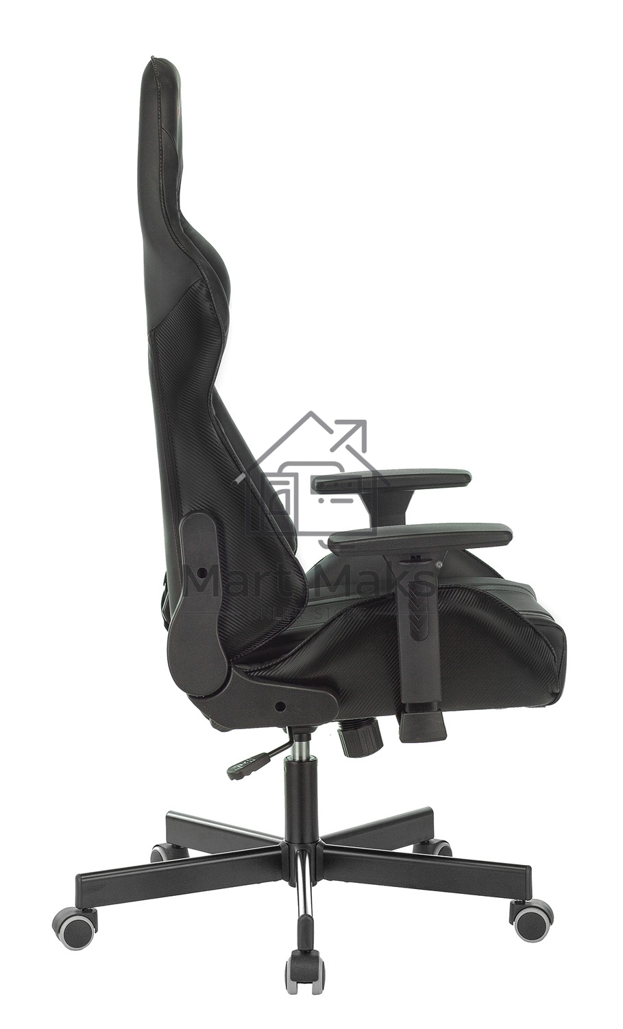 Кресло игровое A4Tech Bloody GC-600, черный, эко.кожа, крестовина металл