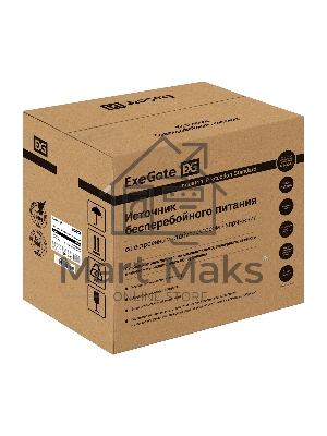 Комплект Источник бесперебойного питания EX295990RUS + батарея 26Aч EX282970RUS 4шт (инвертор, синус, для котла) ExeGate SineTower SZ-3000.LCD.AVR.3SH.1C13.RJ.USB <3000VA/2400W, чистый синусоида, LCD дисплей, AVR, 3*Schuko+1*C13, RJ45/11, USB, линейно-инт