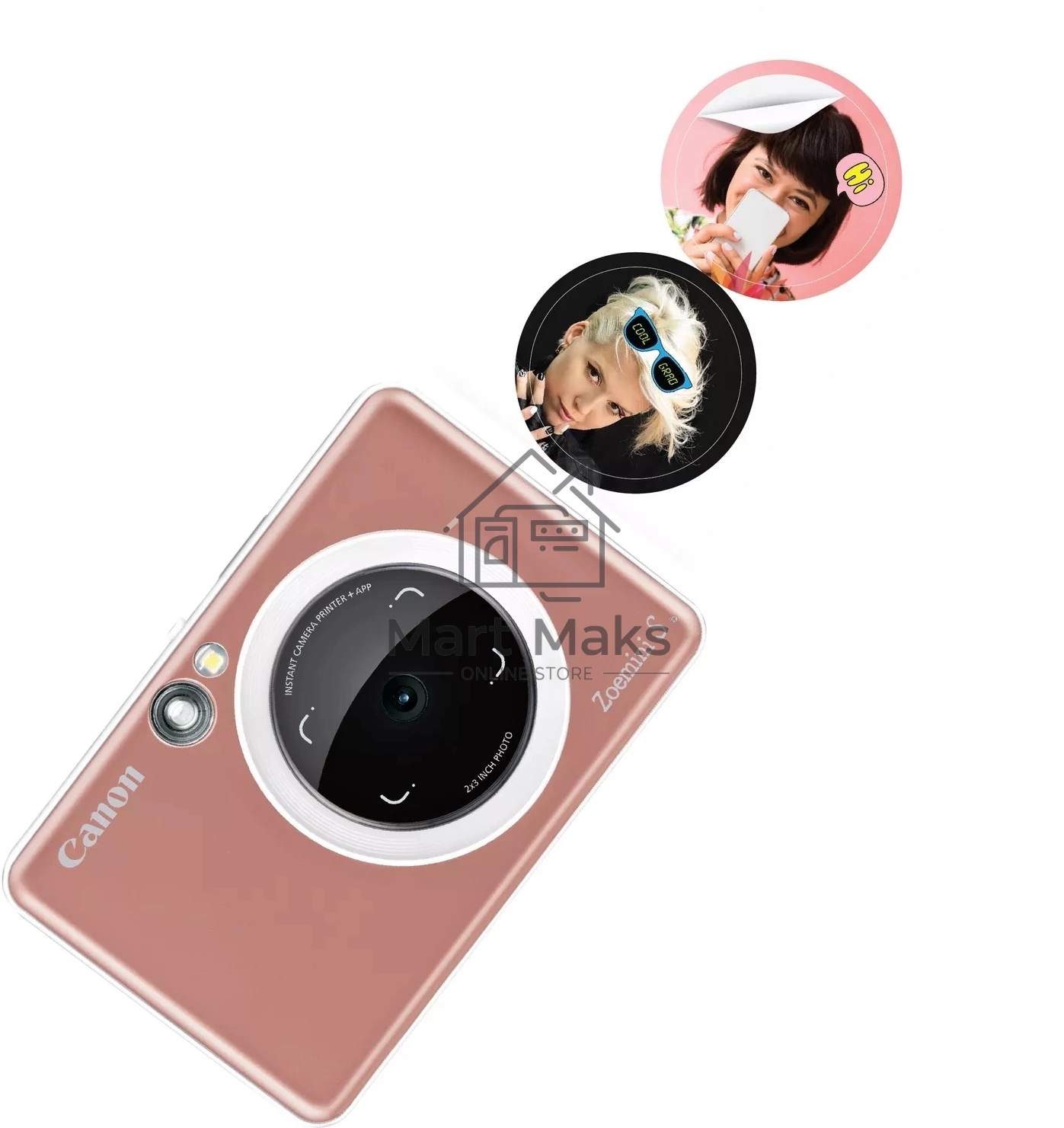 Наклейки Canon ZINK ZP-2030-2C-20 (2 круга) 4967C003/20л./белый для сублимационных принтеров