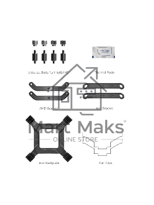 Кулер для процессора PCCooler RT500 Digital черный 120мм алюминий+медь 2200rpm 32db 4-pin 240W