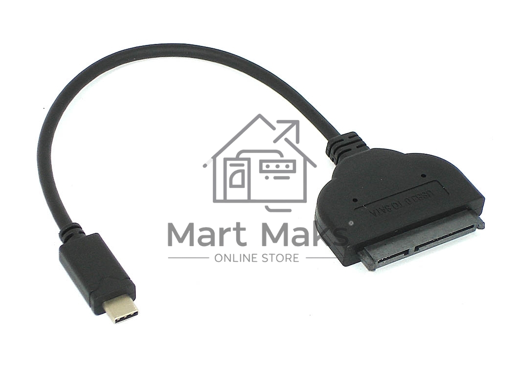 Перходник SATA на USB 3.1 TYPE C на шнурке 20см DM-688