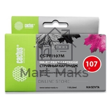 Картридж струйный Cactus CS-PFI107M пурпурный (130мл) для Canon IP iPF670/iPF680/iPF685/iPF770/iPF780/iPF785/