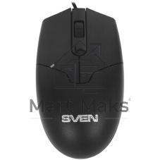 Мышь проводная SVEN RX-30 черный, 1000 dpi, USB, кнопки - 3