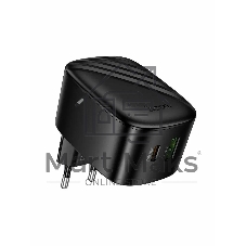 Зарядное устройство Hoco 30Вт, 3А, QC3.0/PD, 1xUSB, 1xType-C, CS102A, черный, коробка