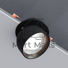 25092/LED / светильник встраиваемый светодиодный / черный