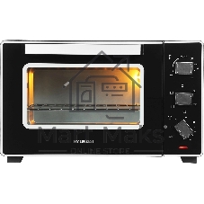 Мини-печь Hyundai MIO-HY093 28 л, 1600 Вт, черный