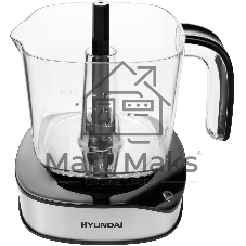 Соковыжималка Hyundai HY-JC4123 стальной/чёрный, цитрусовая, 30 Вт, 1200 мл, механическое