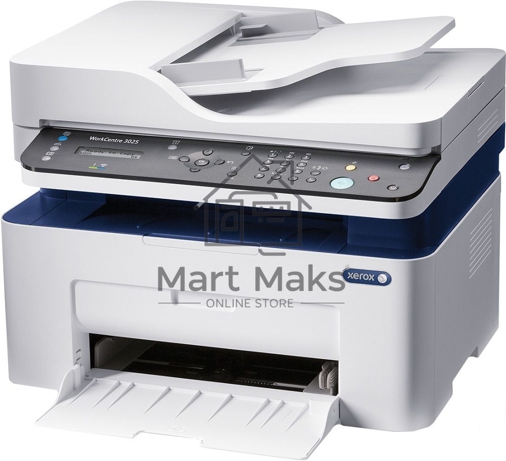 МФУ лазерный Xerox WorkCentre 3025NI (WC3025NI#), A4, ч/б, печ. до 20 стр/мин., скан. до 17 стр/мин., 1200 x 1200 dpi (печать) 600 x 600 dpi (скан.), Wi-Fi, Ethernet, USB