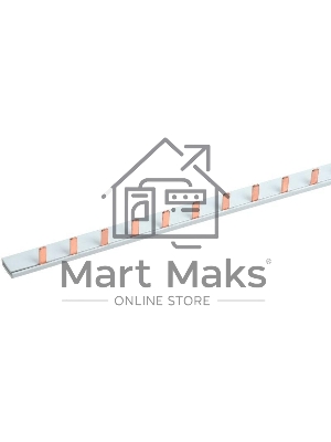 Шина Iek YNS21-1-063-22-12 соединительная типа PIN (12 штырей) 1Р 63А 22 см ИЭК