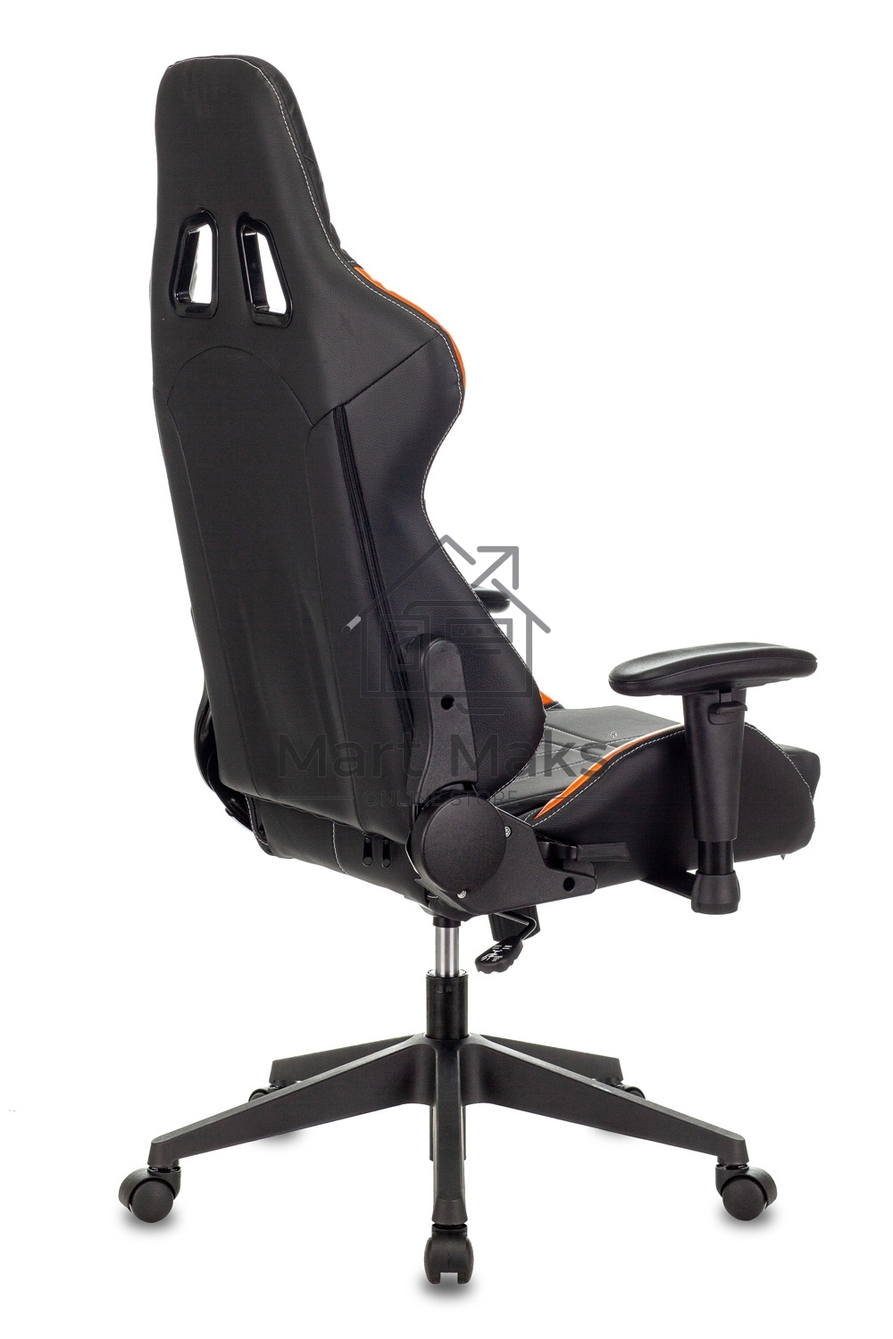 Кресло игровое Zombie VIKING 5 AERO черный/оранжевый искусственная кожа с подголов. крестовина пластик