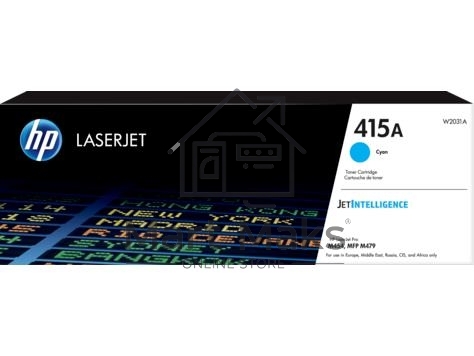 Тонер Картридж HP 415A W2031A голубой (2100стр.) для HP HP LJ M454/MFP M479