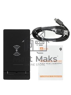 Беспроводное зарядное устройство ACD-W102Q-F1B 10Вт, беспроводная Qi, 2-катушки с QC, 5В/2А ~ 9В/1,8А RTL