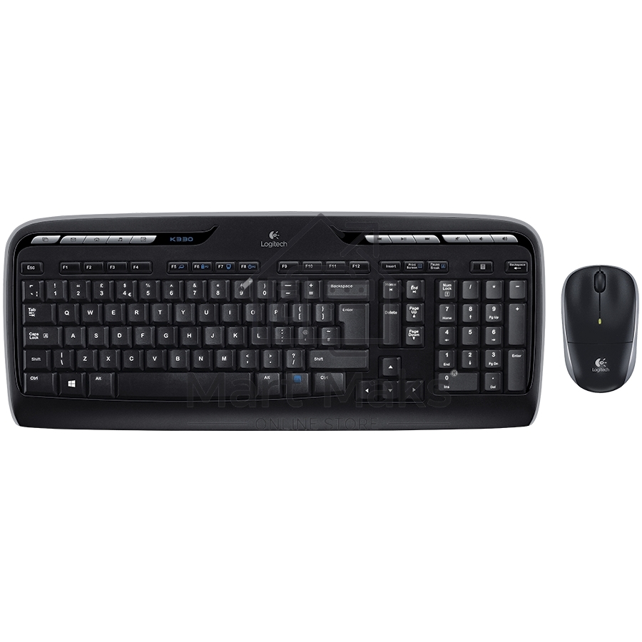 Клавиатура + мышь Logitech MK330 клав:черный мышь:черный USB беспроводная Multimedia
