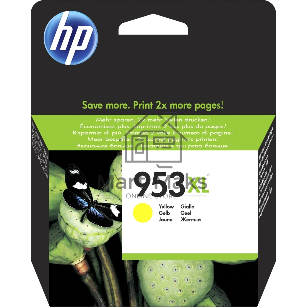 Картридж струйный HP 953XL F6U18AE желтый для HP OJP 8710/8715/8720/8730/8210/8725 (1600стр.)