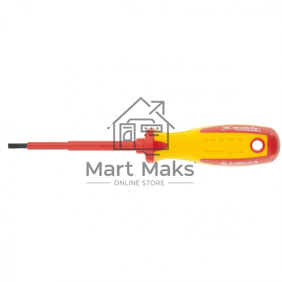 Отвертка Insulated, PH1 x 75 мм, CrMo, до 1000 В, двухкомп. рукоятка Matrix