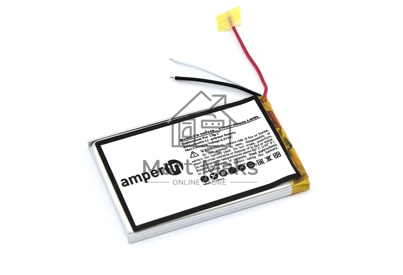 Аккумуляторная батарея Amperin для JBL Clip 2 3.7V 800mAh 2.96Wh