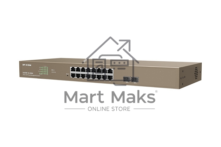 Коммутатор PoE IP-COM G3318P-16-250W с облачным управлением 16GE+2SFP