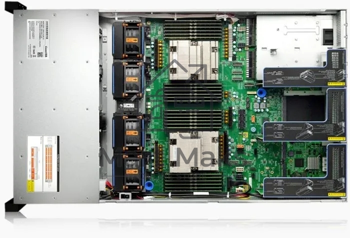 Серверная платформа Gooxi SR201-D12R-NV-G2 2U 12 bay server with NVME bp,based on AMD 9004 2 riser cards of PCIe5.0(X32 to x16x16) 2x rear SAS/SATA 2x rear NVME 1300W 1+1 PSU EU power cables rail kit