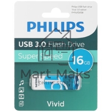 Флешка USB 16Gb PHILIPS VIVID3.0 16Gb, USB 3.0